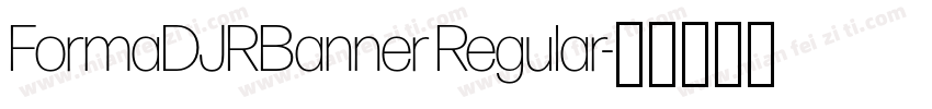 FormaDJRBanner Regular字体转换